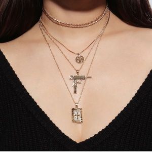 (3 for $5) 4-layered chain necklace